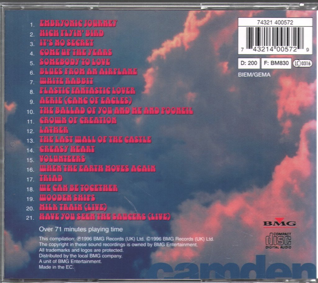 Jefferson Airplane - Journey...The Best Of - Cd