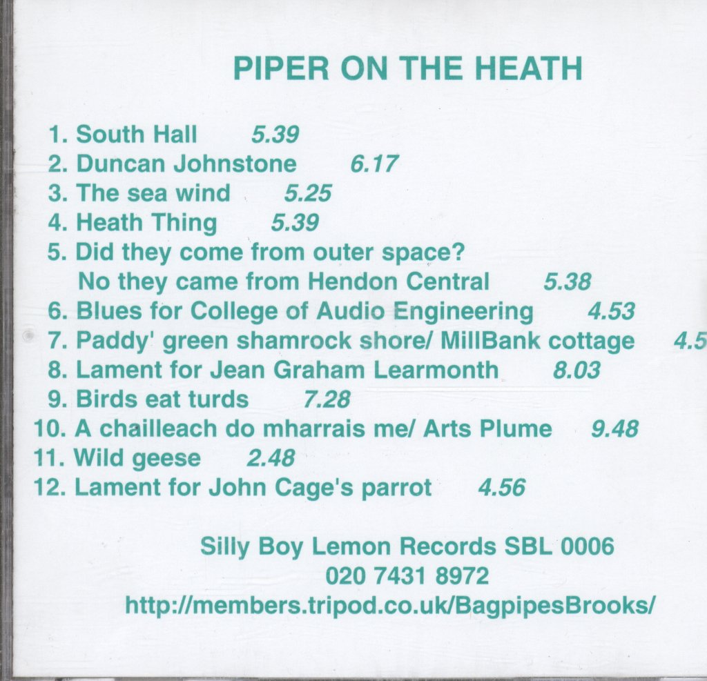 Piper On The Heath - Piper On The Heath - Cd