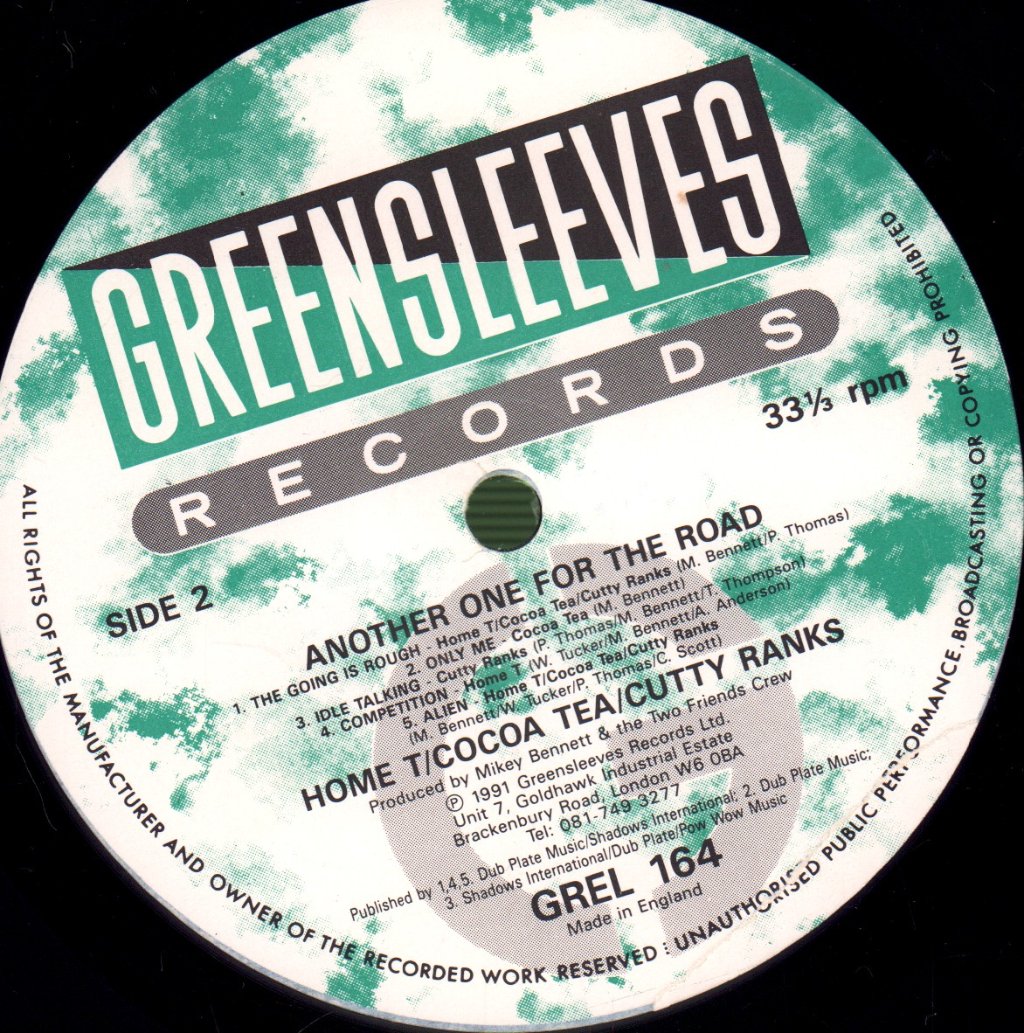 Home T, Cocoa Tea And Shabba Ranks - Another One For The Road - Lp