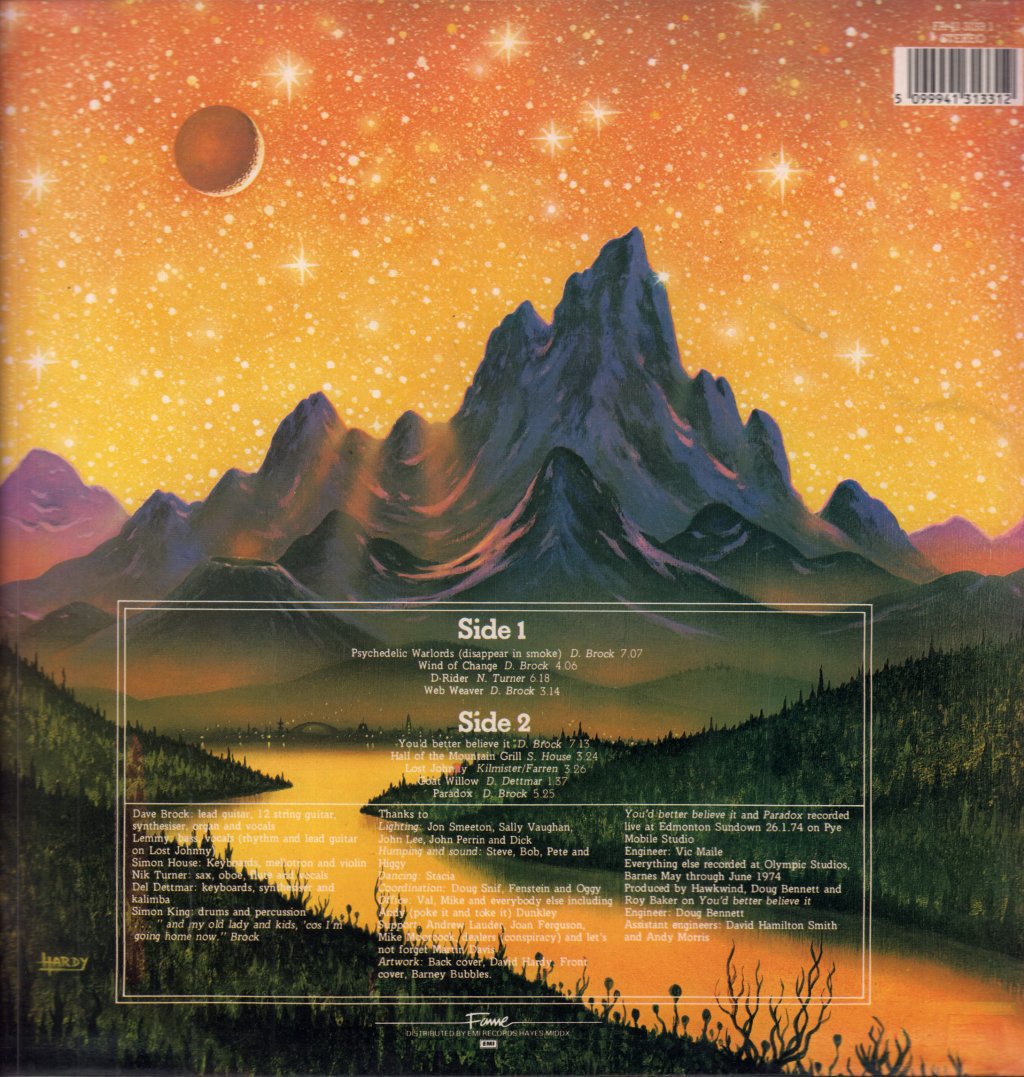 Hawkwind - Hall Of The Mountain Grill - Lp