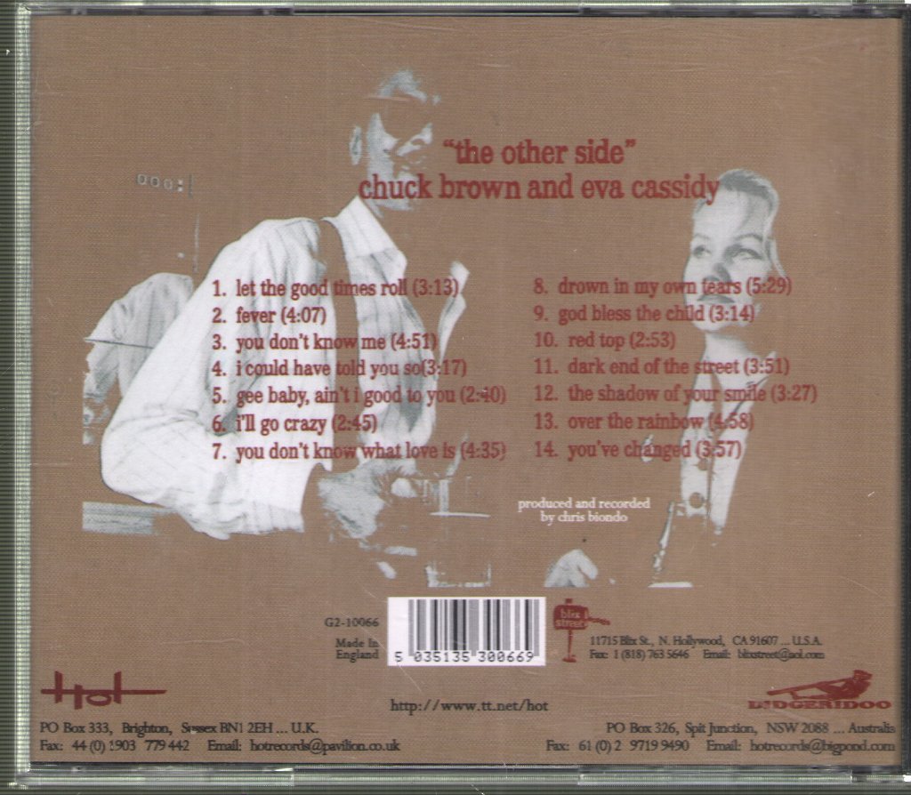 Chuck Brown and Eva Cassidy - Other Side - Cd