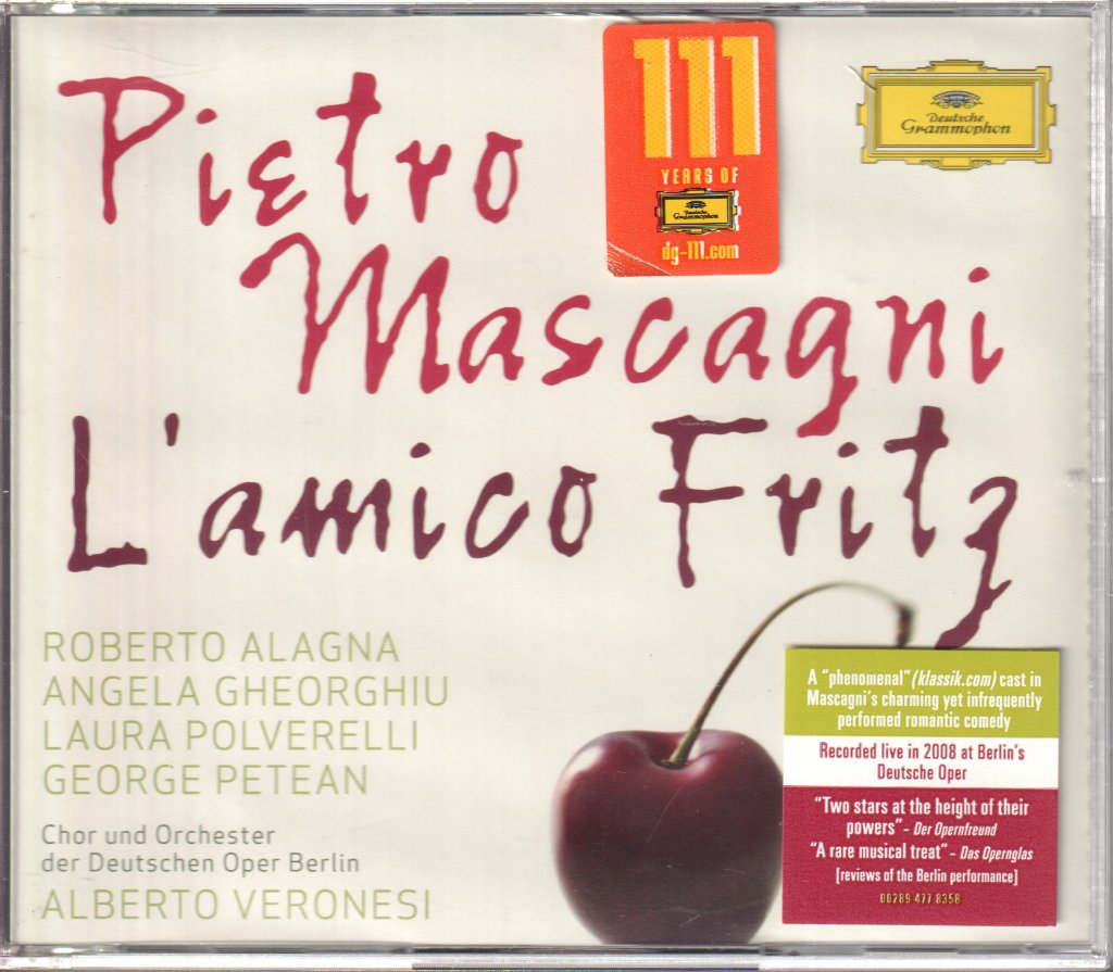 Chor Der Deutschen Oper Berlin, Orchester Der Deutschen Oper Berlin, Alberto Veronesi - Mascagni - L'amico Fritz - Cd Set
