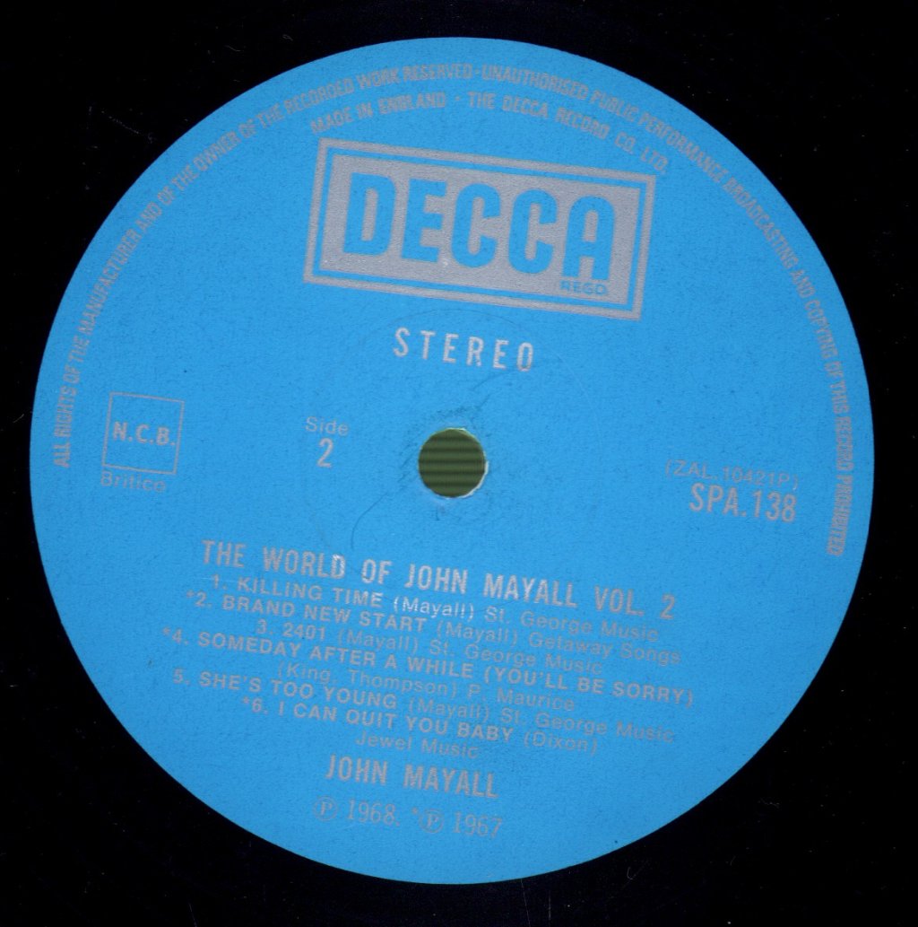 John Mayall - World Of Vol 2 - Lp
