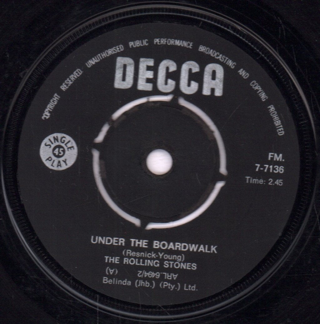 Rolling Stones - Under The Boardwalk - 7 Inch