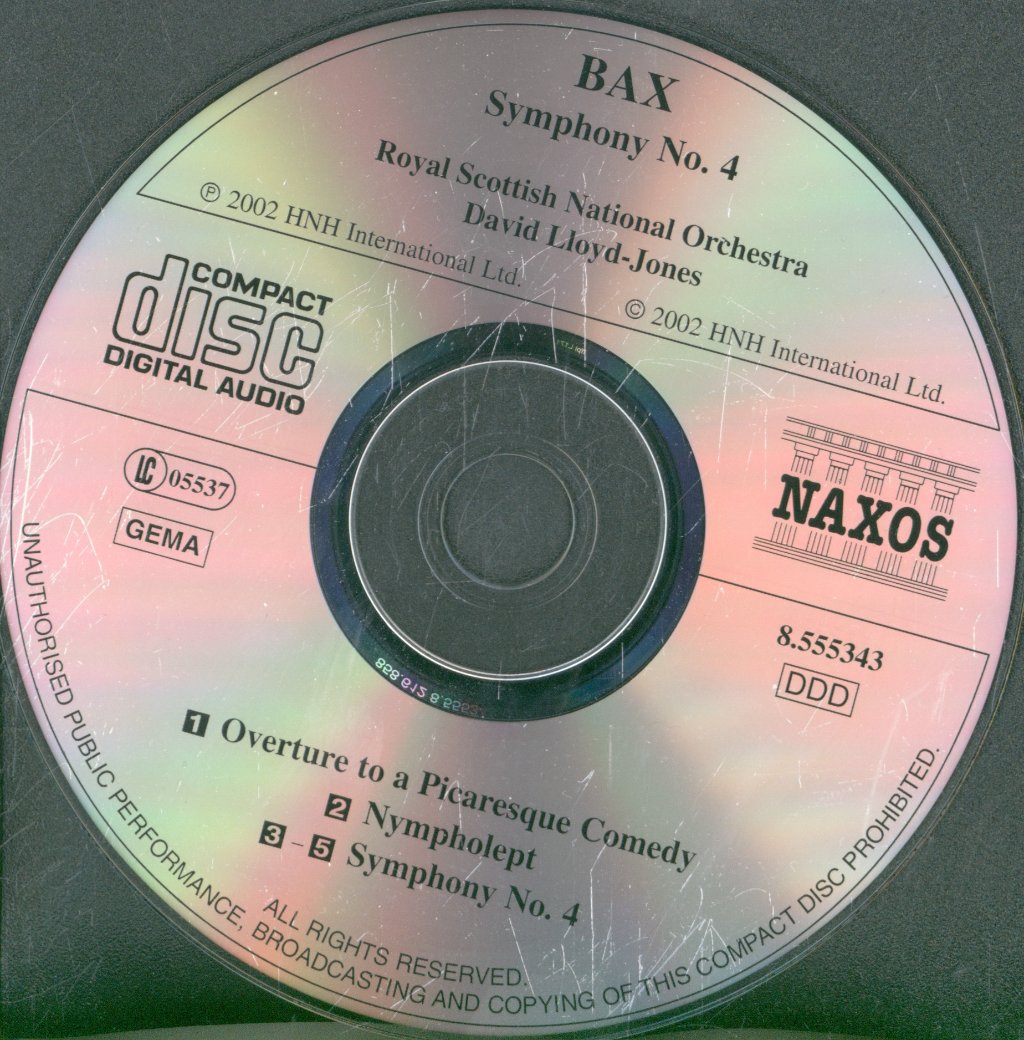 Royal Scottish National Orchestra, David Lloyd-Jones - Arnold Bax - Symphony No. 4 • Nympholept - Cd