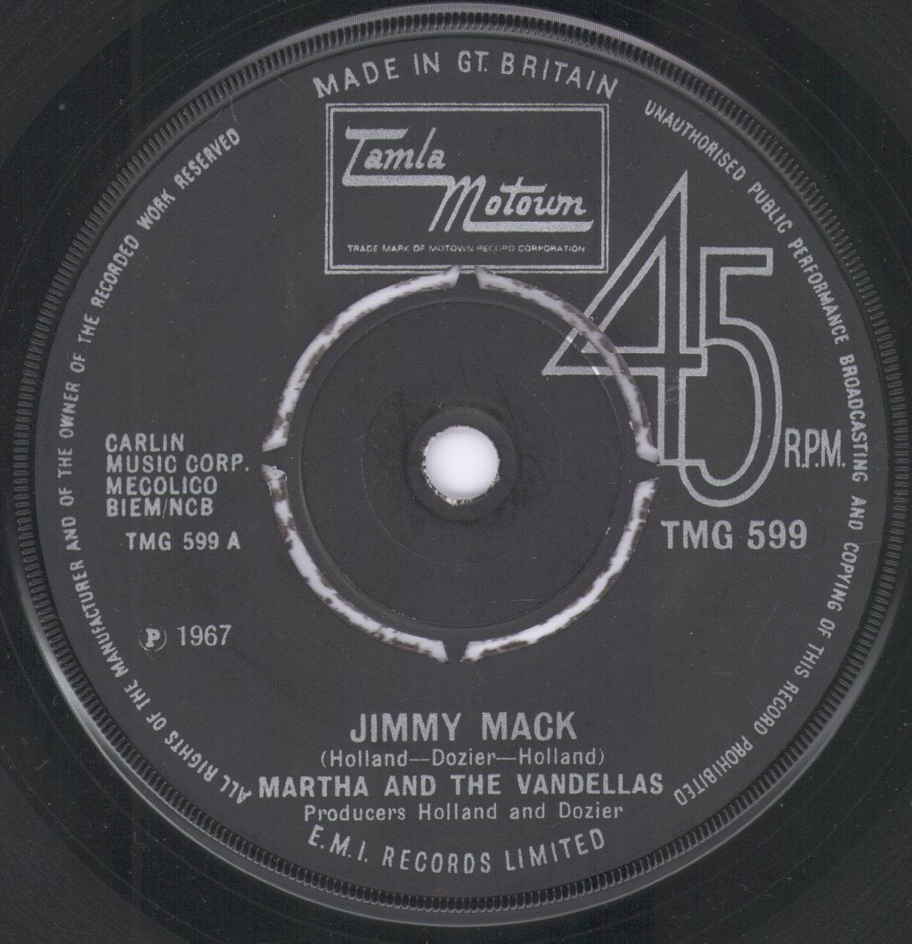Martha And The Vandellas - Jimmy Mack - 7 Inch