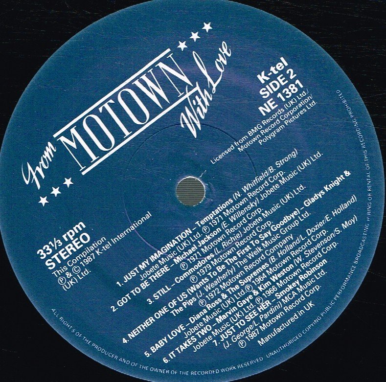 Various Artists - From Motown With Love - Double Lp