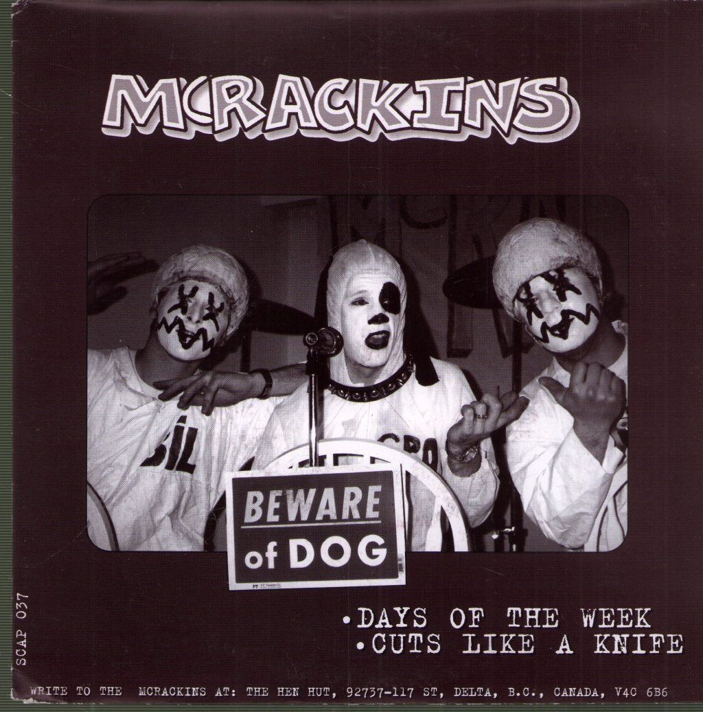 McRackins / Cheeks - Beware Of Dog / I Hate The Cheeks - 7 Inch