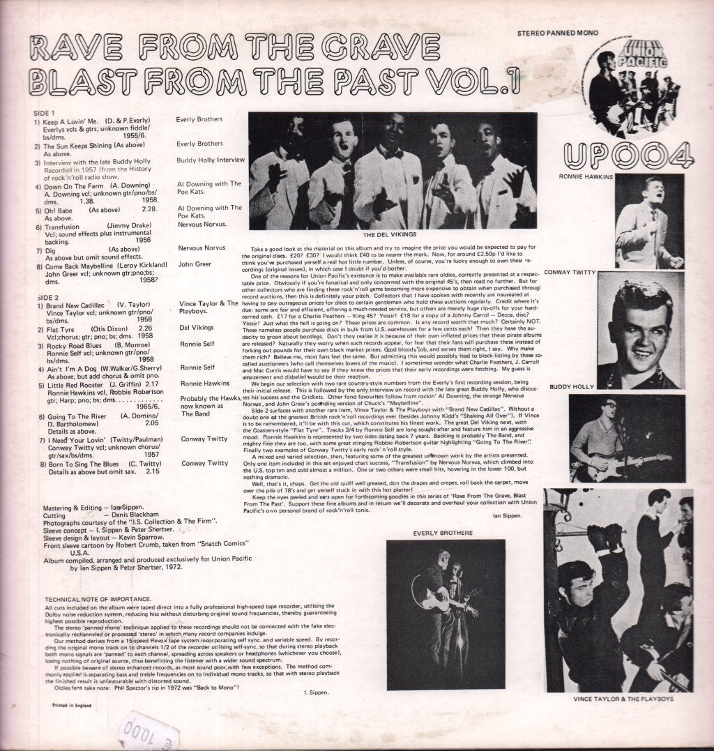 Various Artists - Transfusion - Rave From The Grave Blast From The Past Vol. 1 - Lp