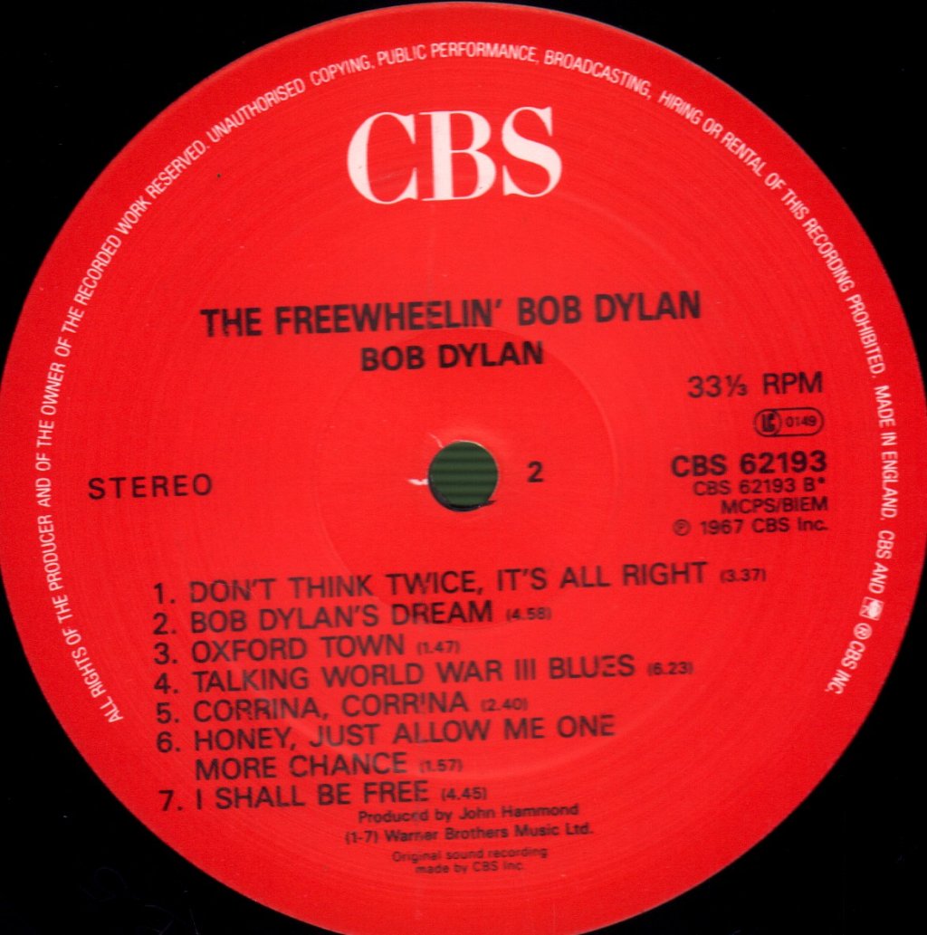 Bob Dylan - Freewheelin' - Lp