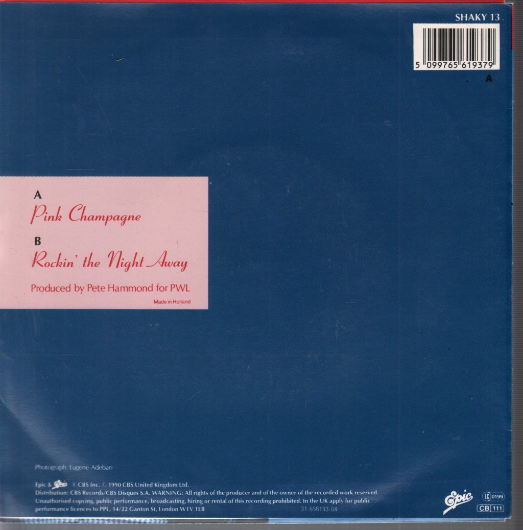 Shakin Stevens - Pink Champagne - 7 Inch