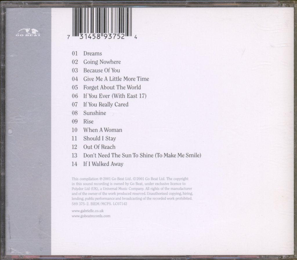 Gabrielle - Dreams Can Come True - Greatest Hits Vol 1 - Cd