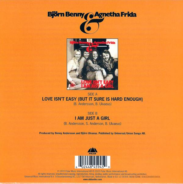 Bjorn Benny And Agnetha Frida (ABBA) - Love Isn’t Easy - 7 Inch