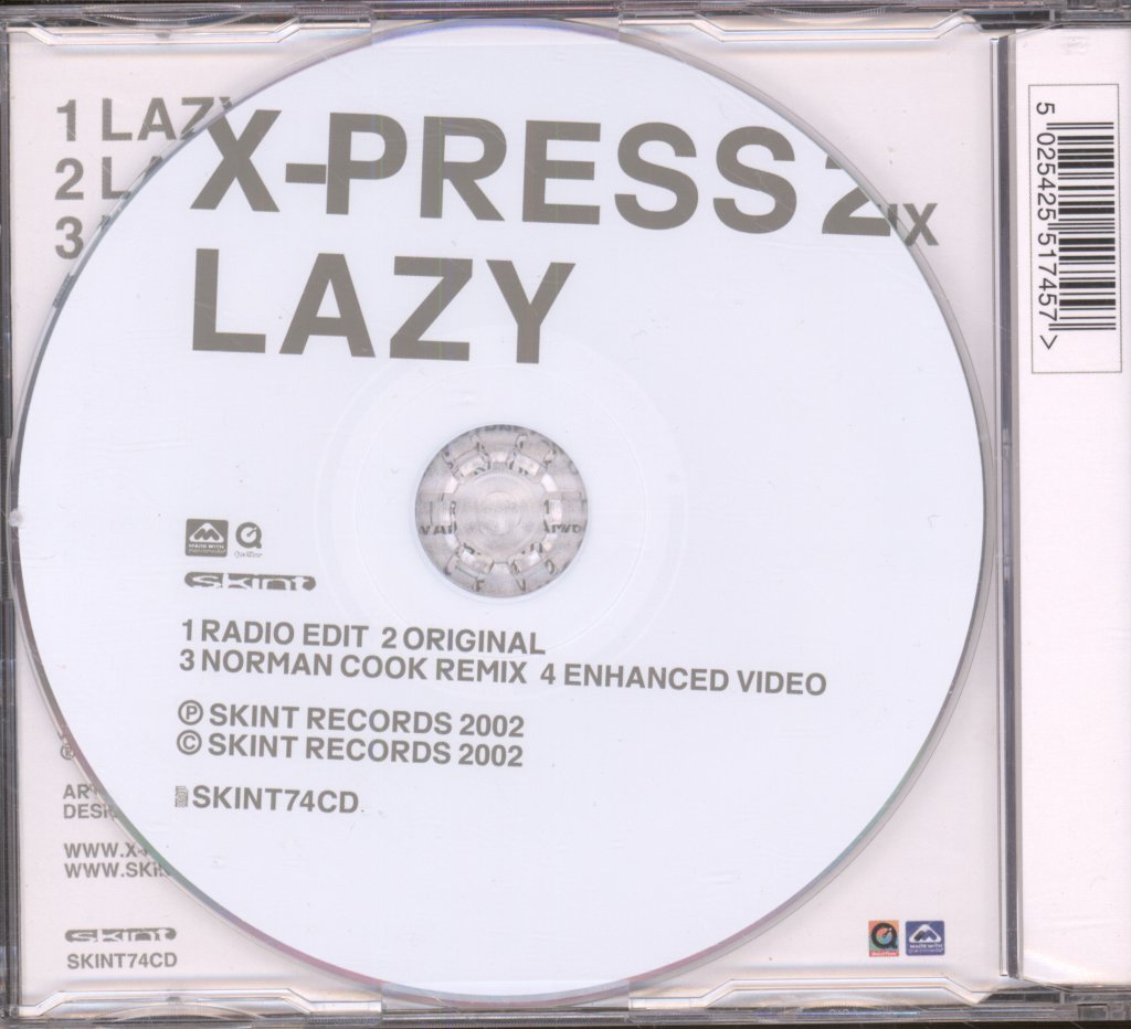 X-Press 2 Featuring David Byrne - Lazy - Cd