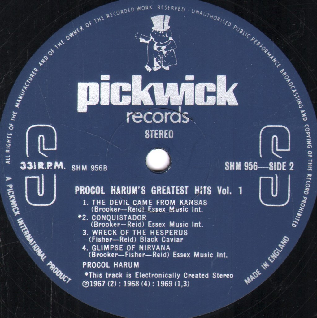 Procol Harum - Greatest Hits Vol 1 - Lp