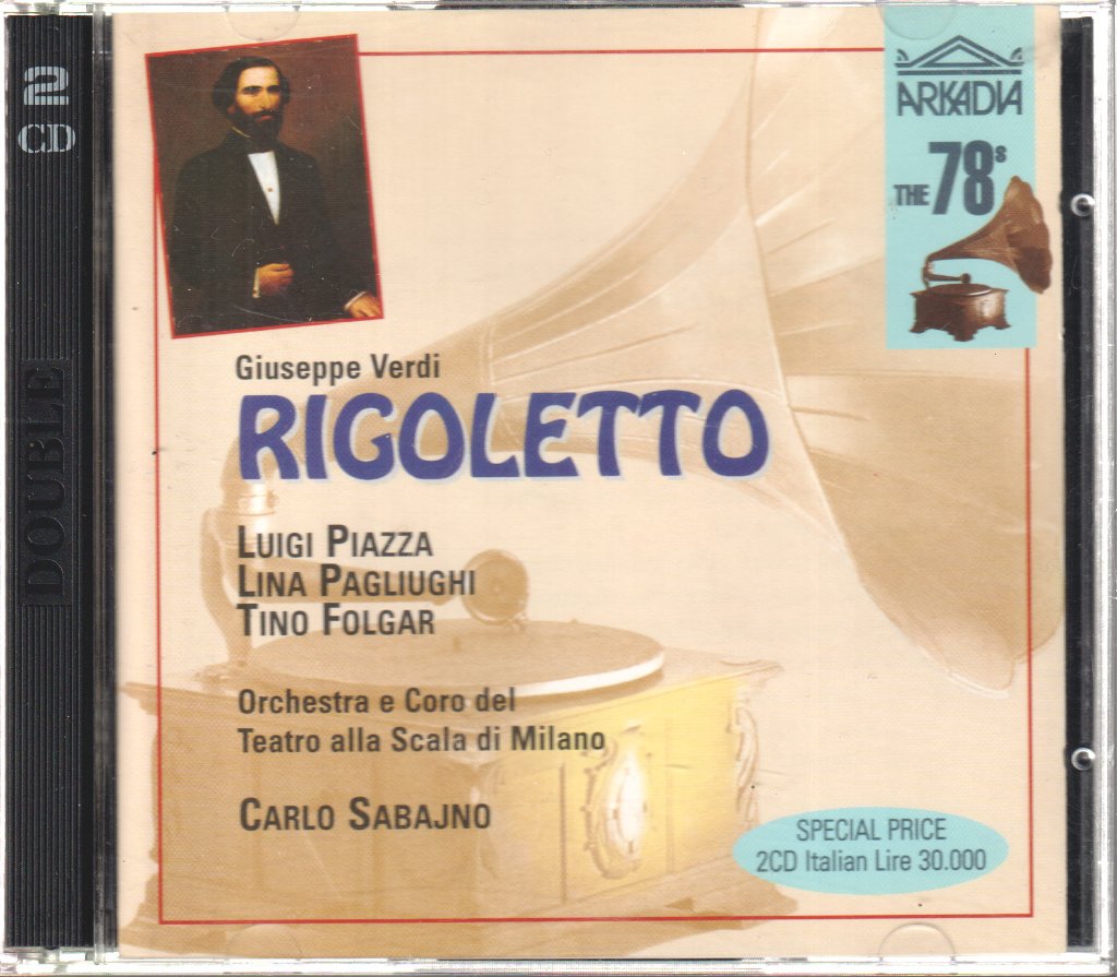 Luigi Piazza, Carlo Sabajno - Verdi - Rigoletto - Double Cd