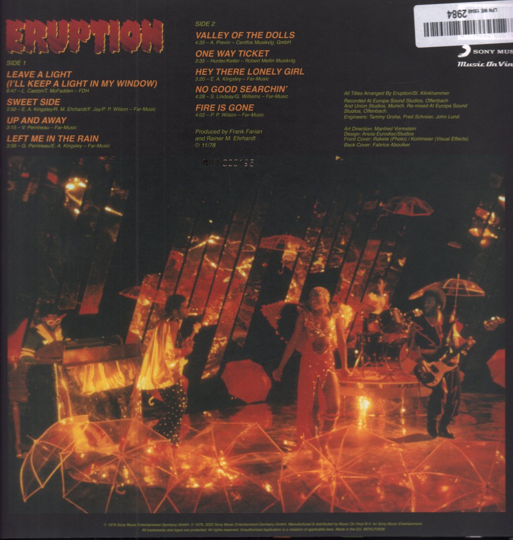 Eruption - Leave A Light - Lp