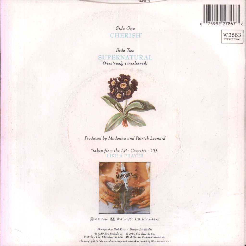 Madonna - Cherish - 7 Inch