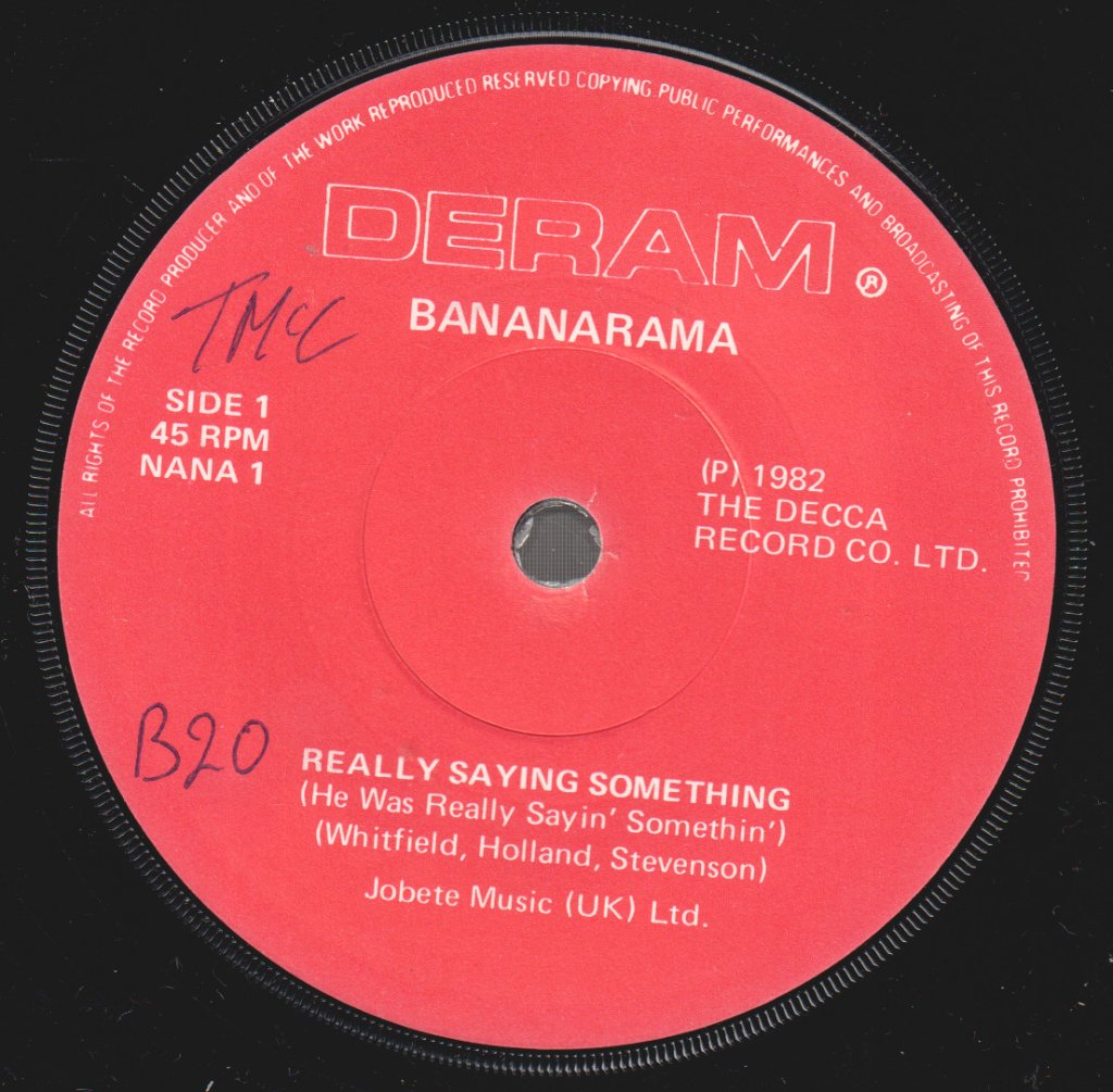 Bananarama - Really Saying Something - 7 Inch
