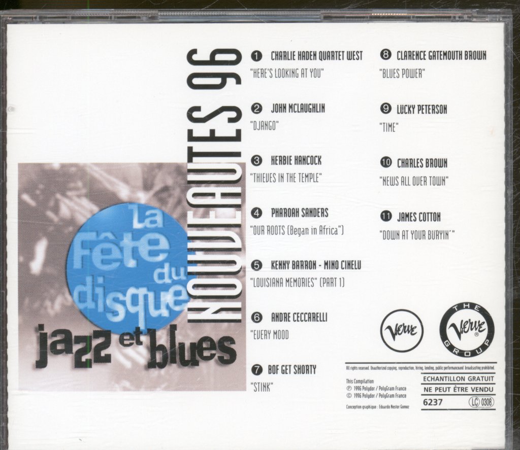 Various Artists - Fete Du Disque - Nouveautés Jazz Et Blues 1996 - Cd