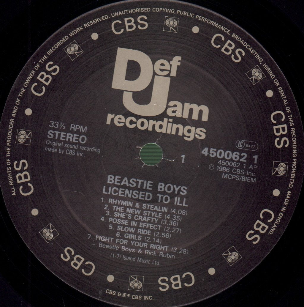 Beastie Boys - Licensed To Ill - Lp