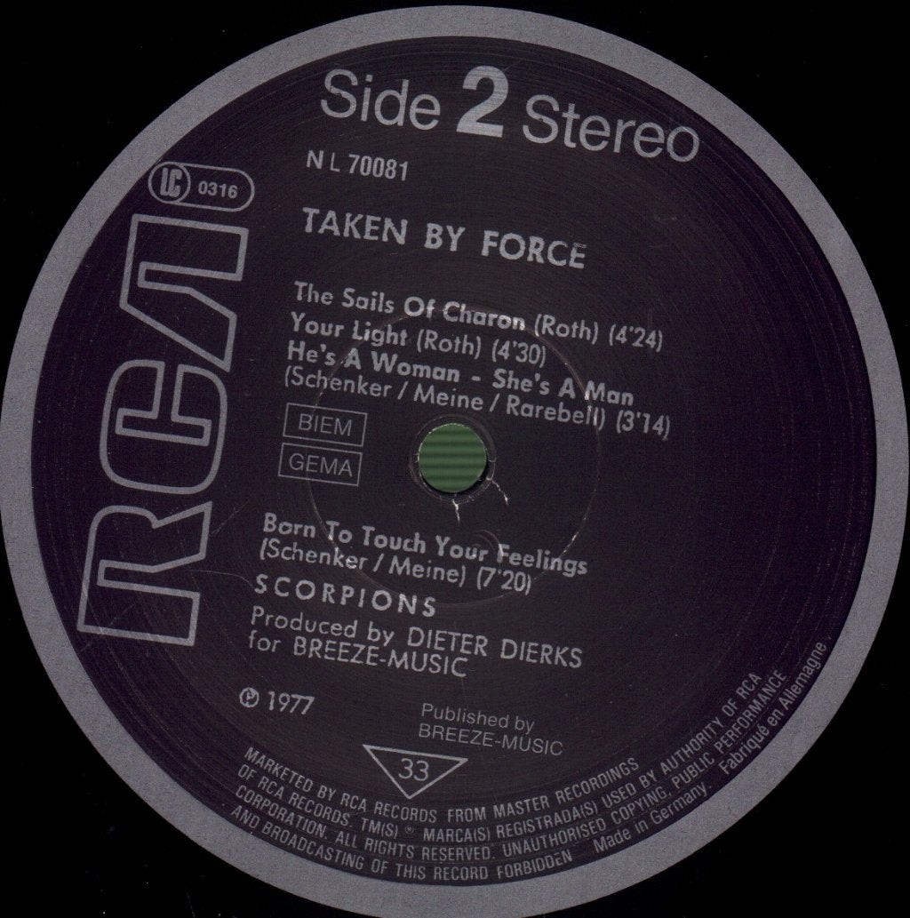 Scorpions - Taken By Force - Lp