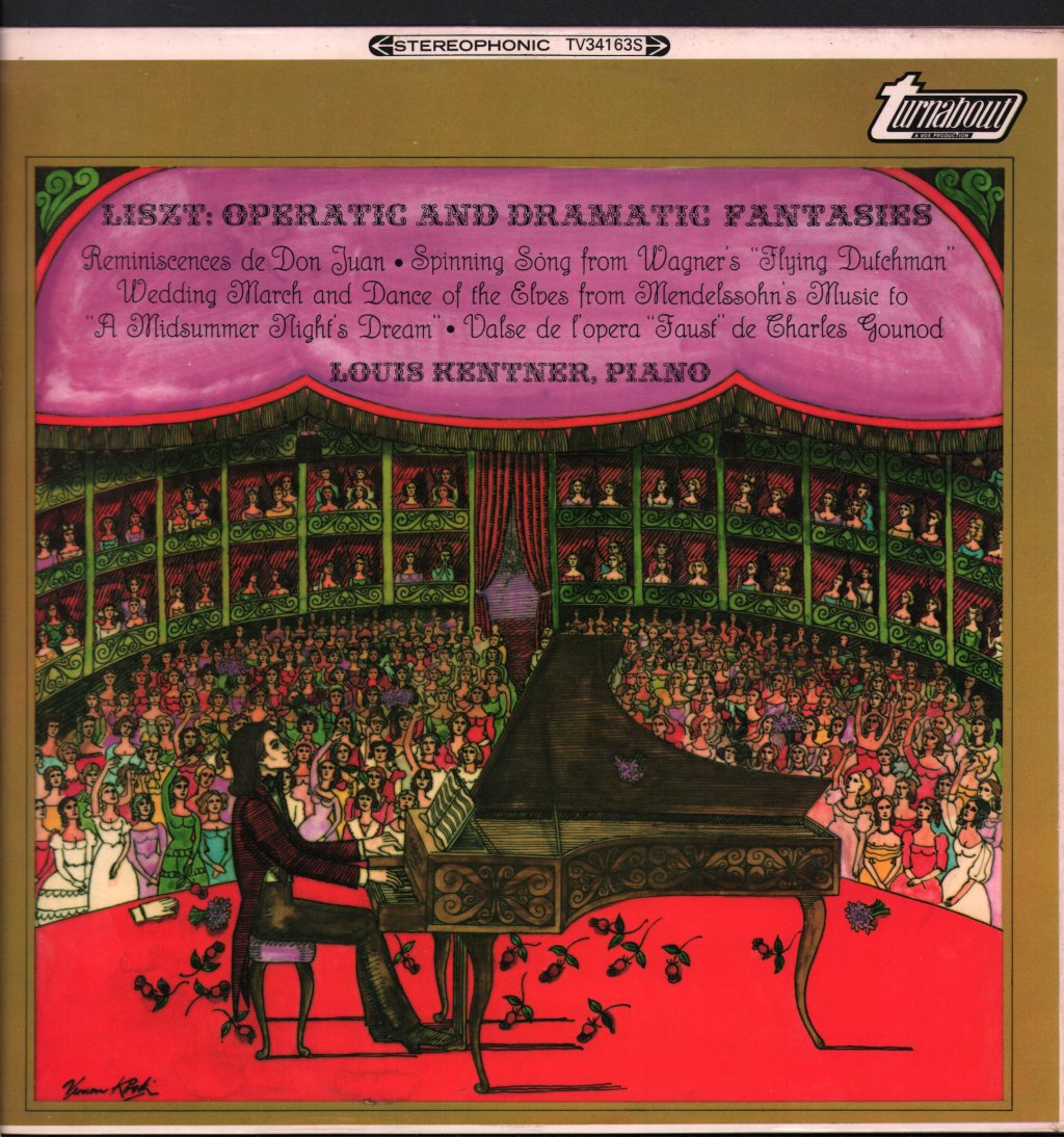 Louis Kentner - Liszt - Operatic And Dramatic Fantasies - Lp