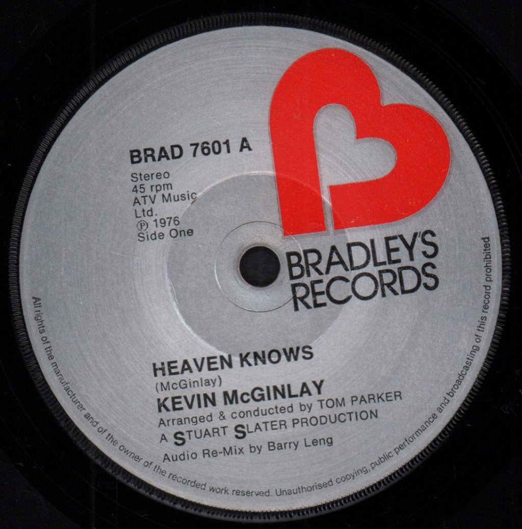 Kevin Mcginlay - Heaven Knows - 7 Inch