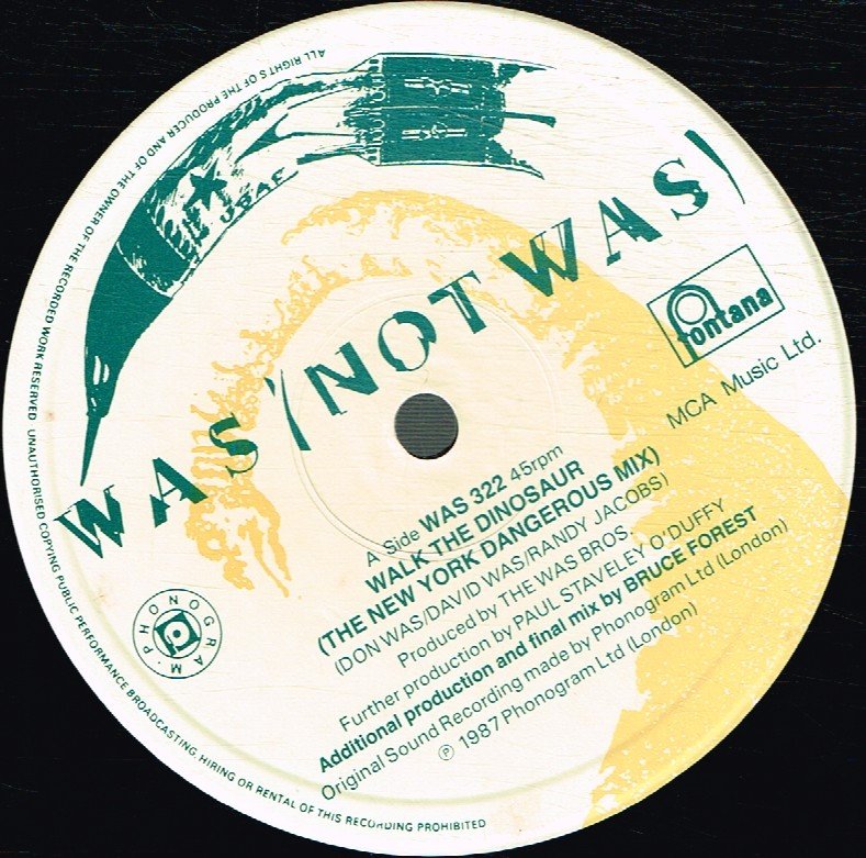 Was Not Was - Walk The Dinosaur - 12 Inch