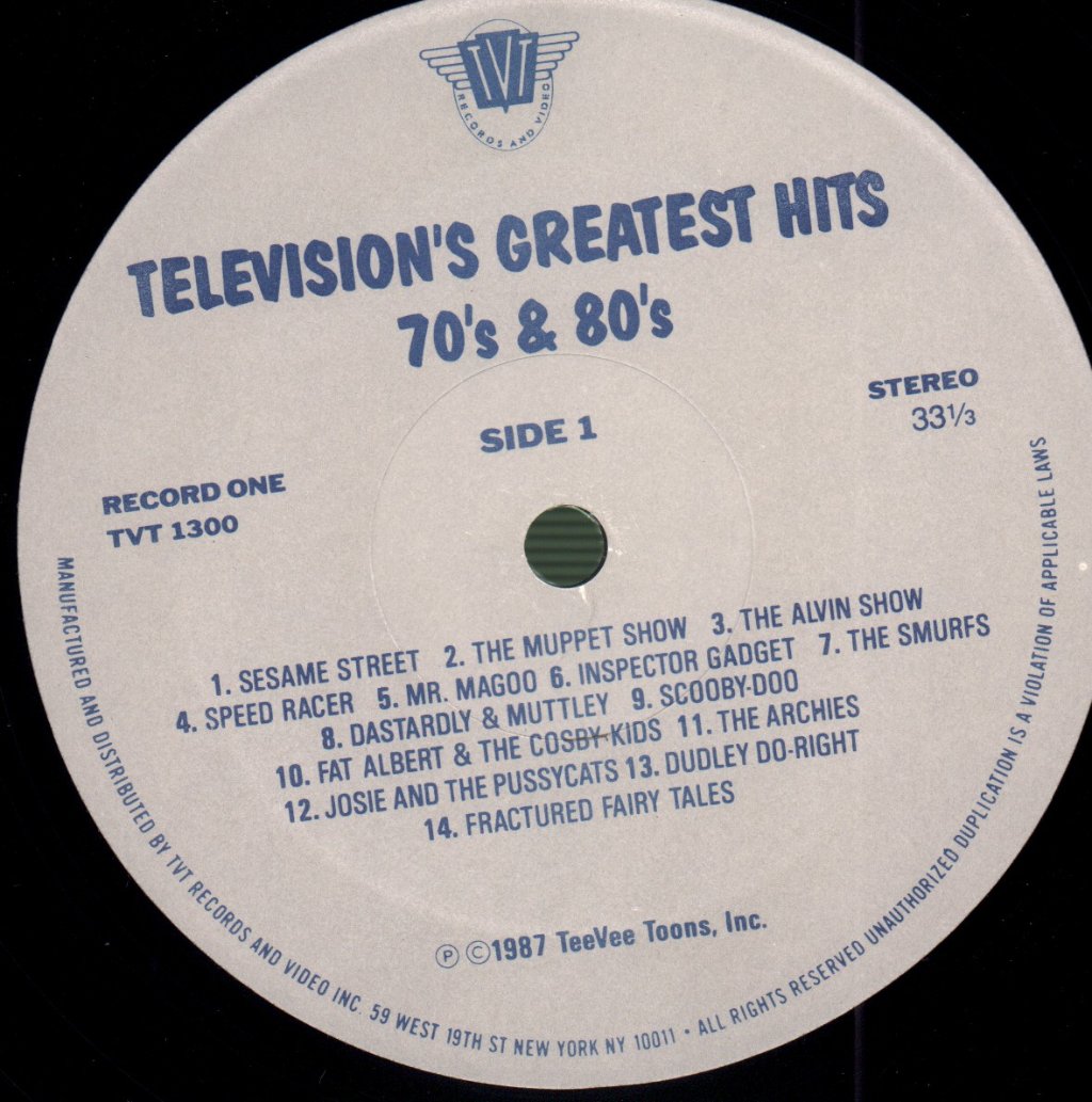 Various Artists - Television's Greatest Hits 70's & 80's - Double Lp