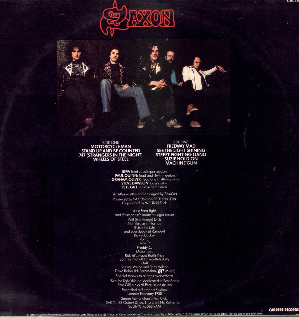 Saxon - Wheels Of Steel - Lp