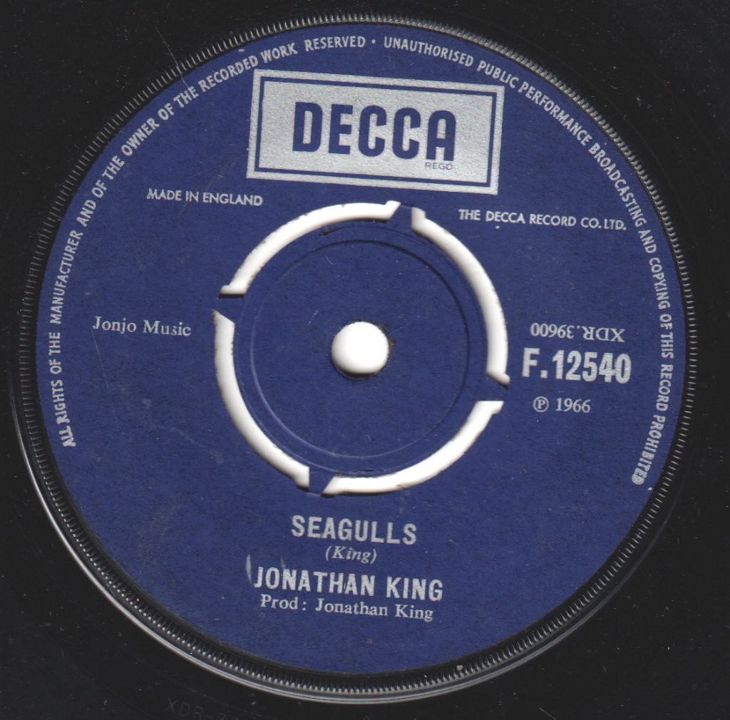 Jonathan King - Seagulls - 7 Inch