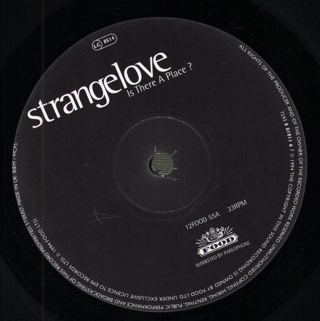 Strangelove - Is There A Place? EP - 12 Inch