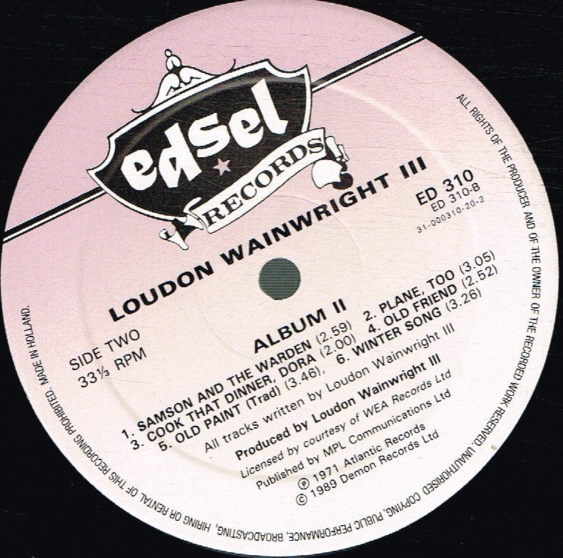 Loudon Wainwright 3 - Album II - Lp