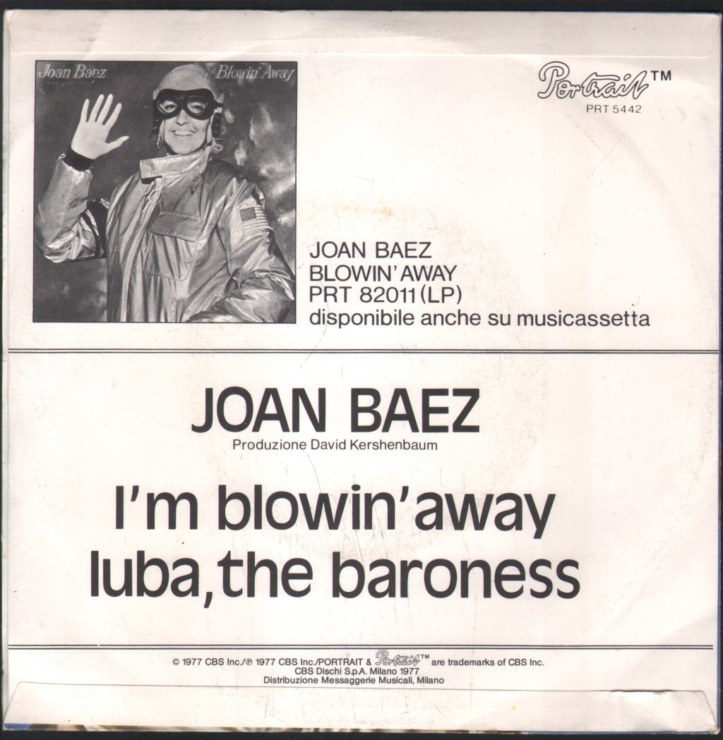 Joan Baez - I'm Blowin' Away - 7 Inch