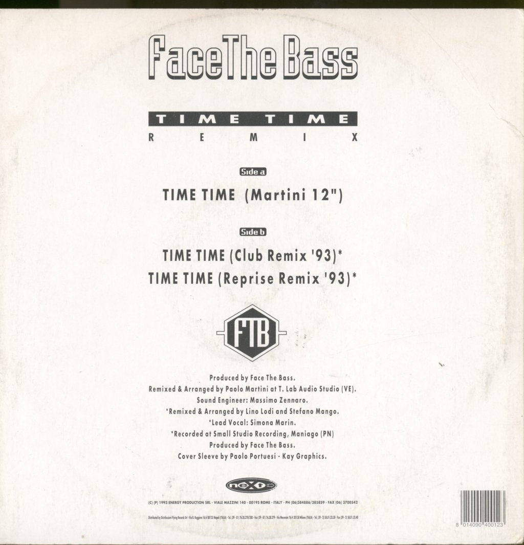 Face The Bass - Time Time (Remix) - 12 Inch