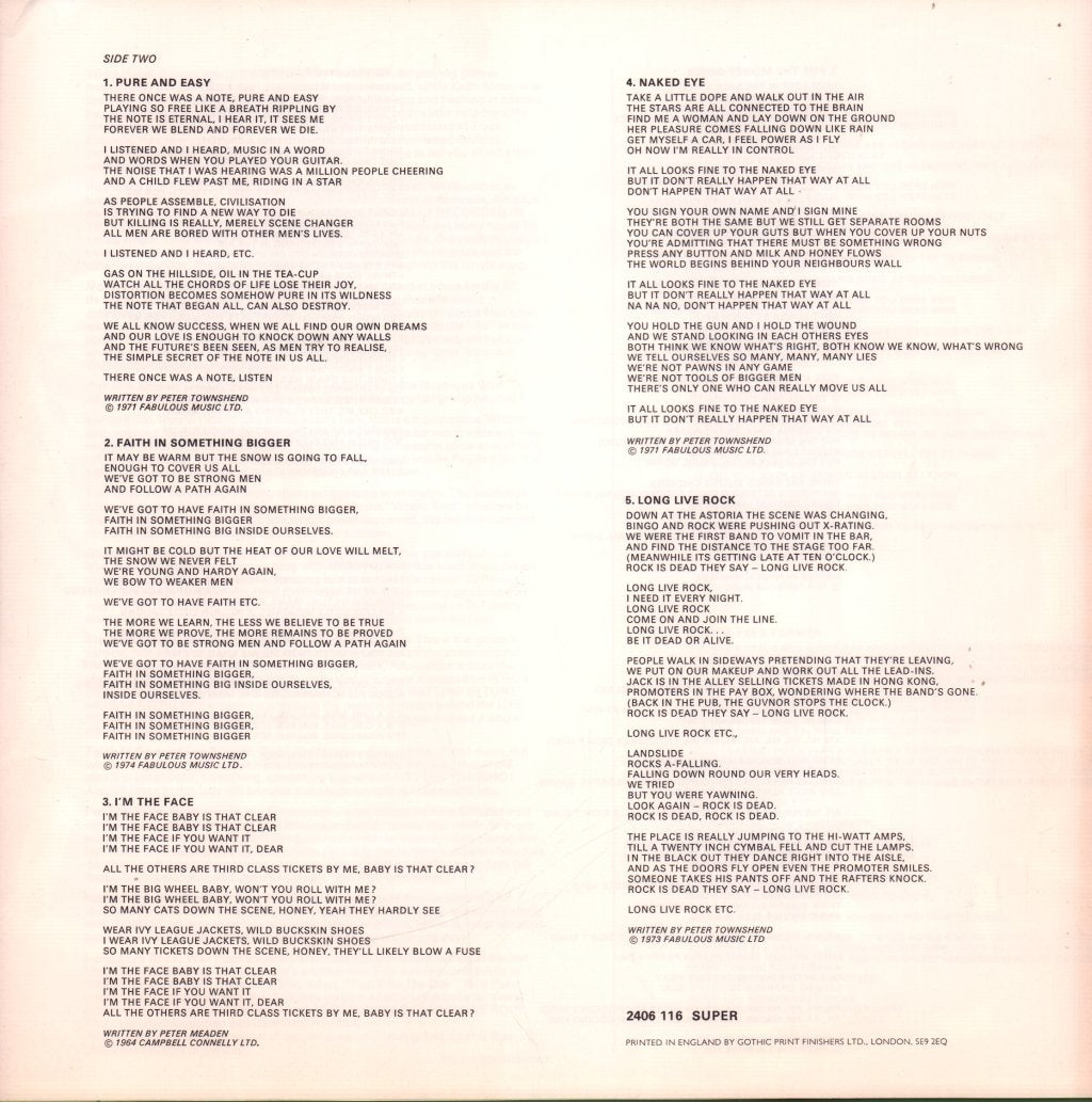 Who - Odds And Sods - Lp