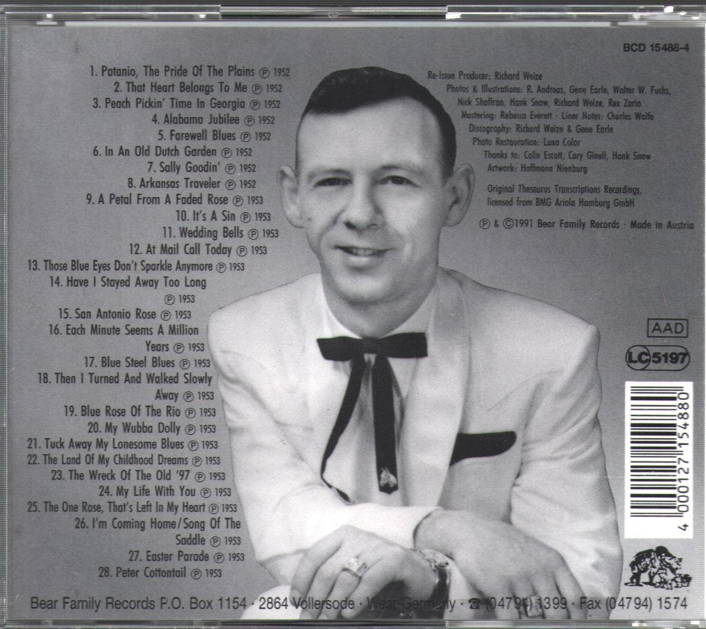 Hank Snow - Thesaurus Transcriptions - Cd Box Set