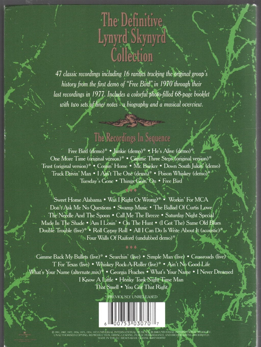 Lynyrd Skynyrd - Definitive Lynyrd Skynyrd Collection - Cd Set