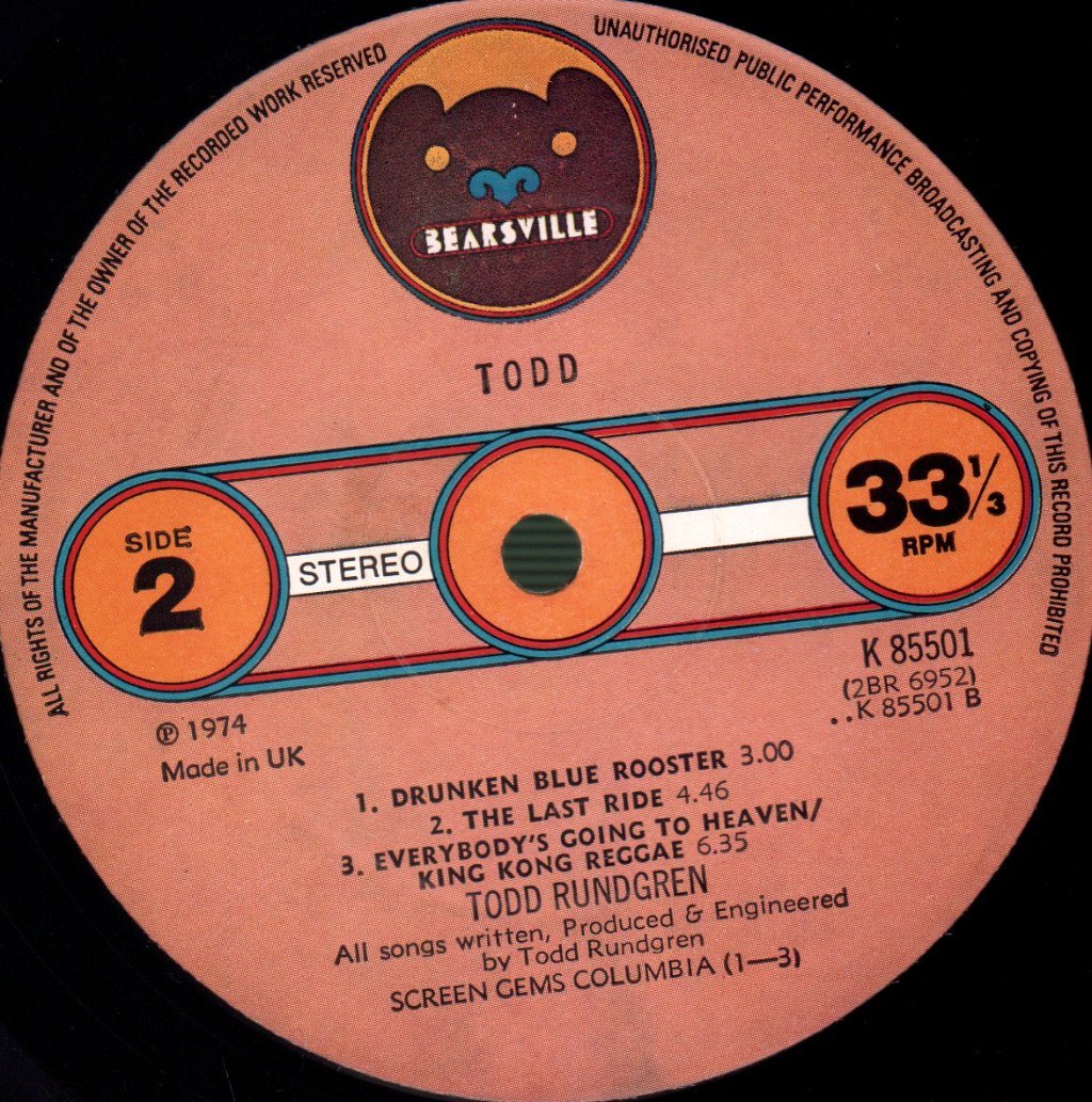 Todd Rundgren - Todd - Double Lp