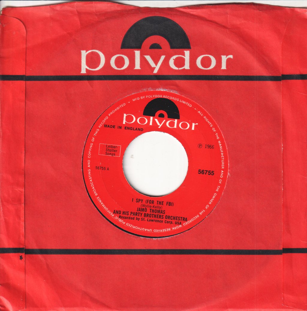 Jamo Thomas And His Party Brothers Orchestra - I Spy - 7 Inch