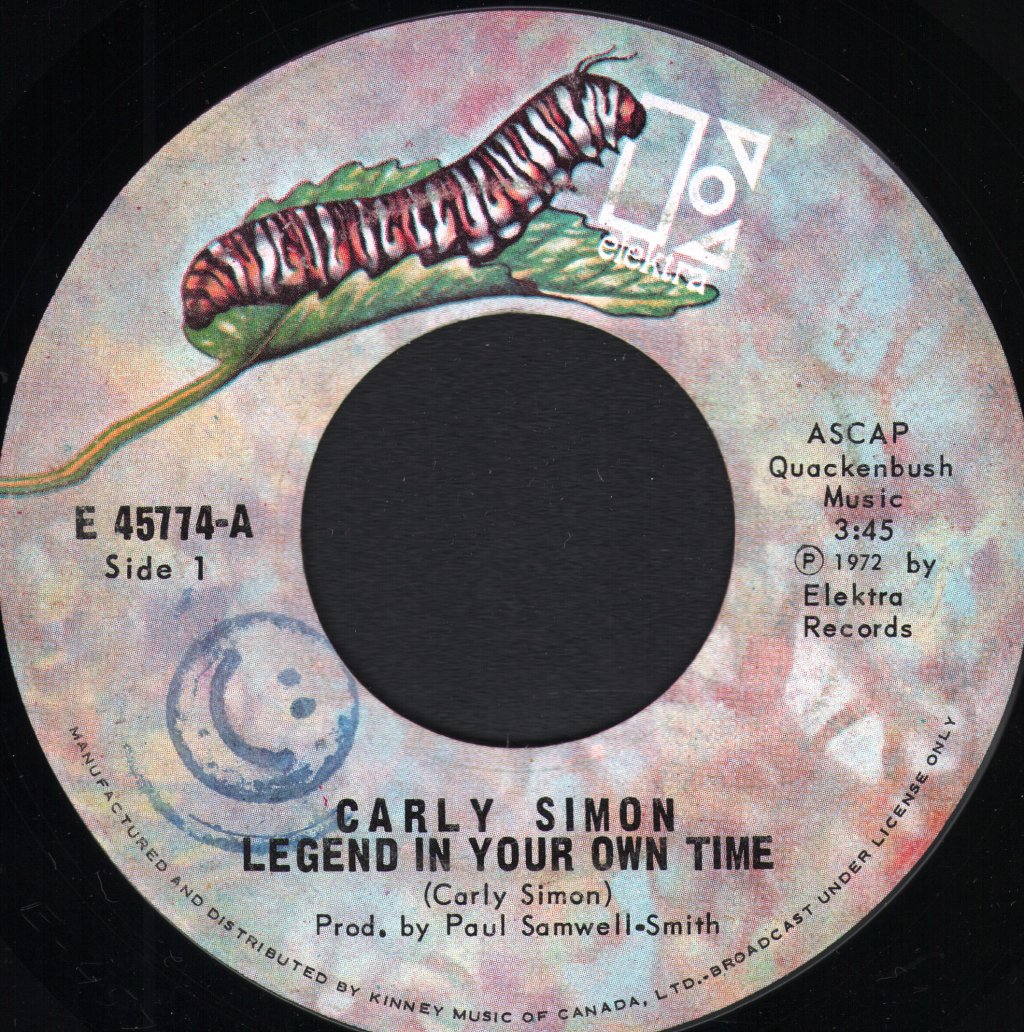 Carly Simon - Legend In Your Own Time - 7 Inch