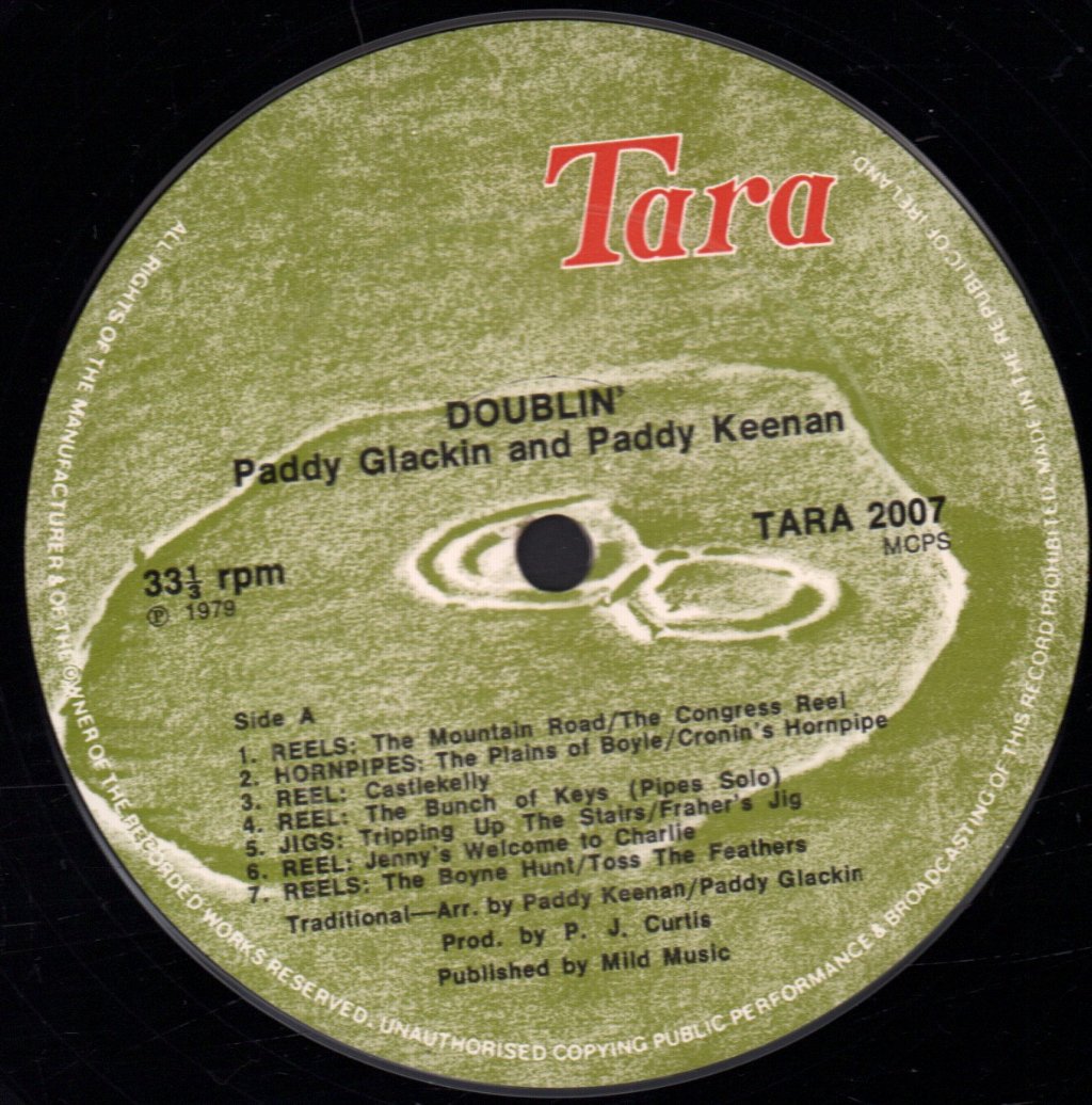 Paddy Glackin And Paddy Keenan - Doublin' - Lp