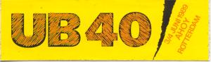UB40 - Ahoy Rotterdam 3-4/6/89 - Sticker