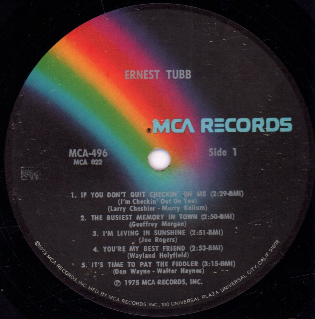 Ernest Tubb - Ernest Tubb - Lp