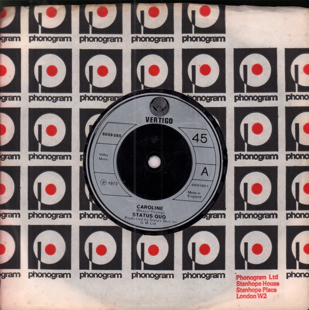 Status Quo - Caroline - 7 Inch
