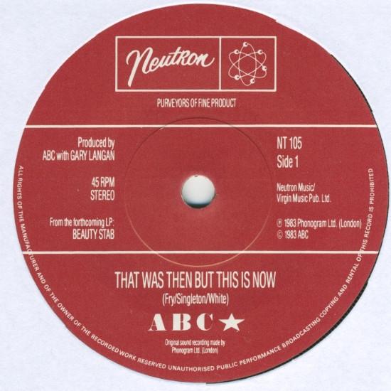 ABC - That Was Then But This Is Now - 7 Inch