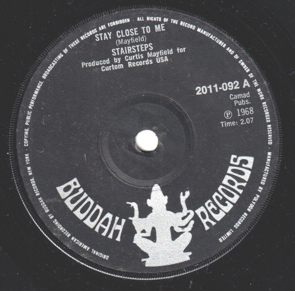 Stairsteps - Stay Close To Me - 7 Inch