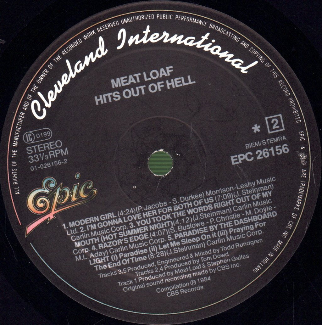 Meat Loaf - Hits Out Of Hell - Lp