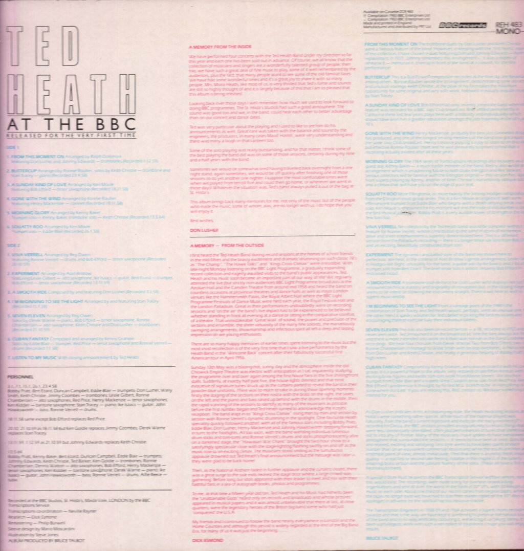 Ted Heath And His Music - At The Bbc - Lp